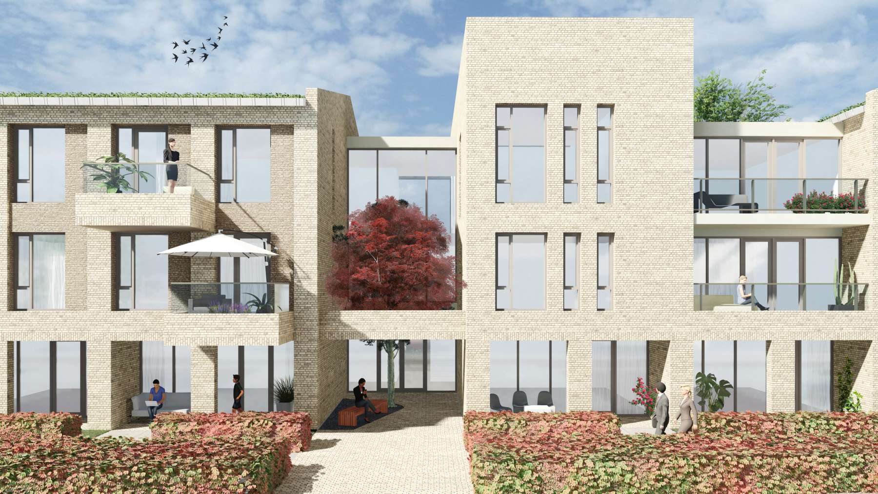 Nieuwbouw: 40 appartementen te Berghem