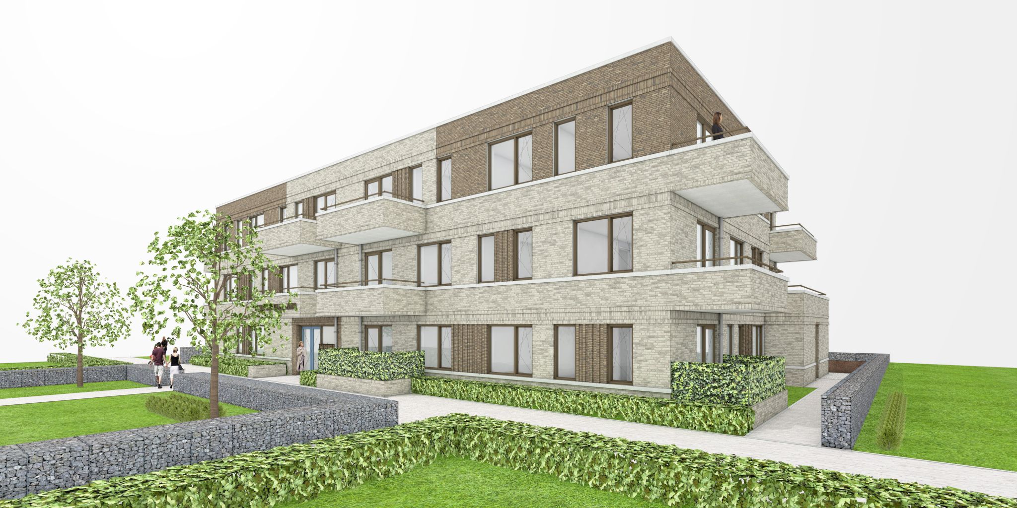 Nieuwbouw: 56 woningen & appartementen te Rijen
